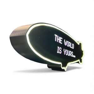 Scarface "The World Is Yours" Blimp LED Light Box